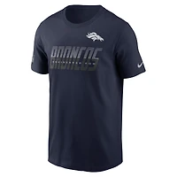 T-shirt Nike Dri-FIT bleu marine Denver Broncos pour homme