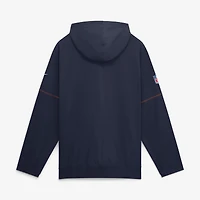 Men's Nike Navy Denver Broncos Sideline Logo Glory Anorak Half-Zip Hooded Jacket
