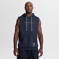 Sweat à capuche sans manches Nike Denver Broncos Sideline Standard Issue Dri-FIT bleu marine pour homme