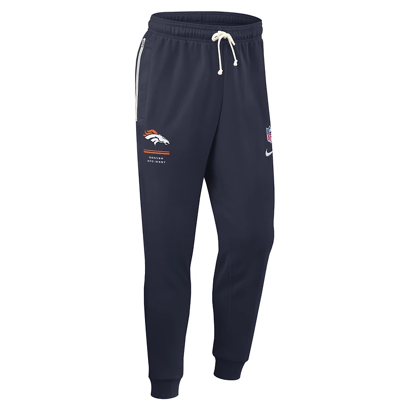 Men's Nike Navy Denver Broncos Sideline Standard Issue Dri-FIT Taper Pants