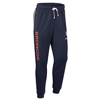 Pantalon fuselé Nike bleu marine Denver Broncos Sideline Standard Issue Ground Game Dri-FIT pour homme