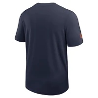 T-shirt Nike Performance UV Sideline Coach pour homme, bleu marine, Denver Broncos