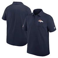 Polo tissé Nike Dri-FIT bleu marine des Denver Broncos pour homme