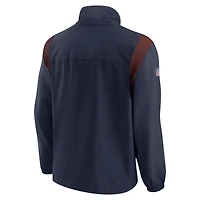 Men's Nike Navy Denver Broncos Sideline Woven Logo Full-Zip Jacket