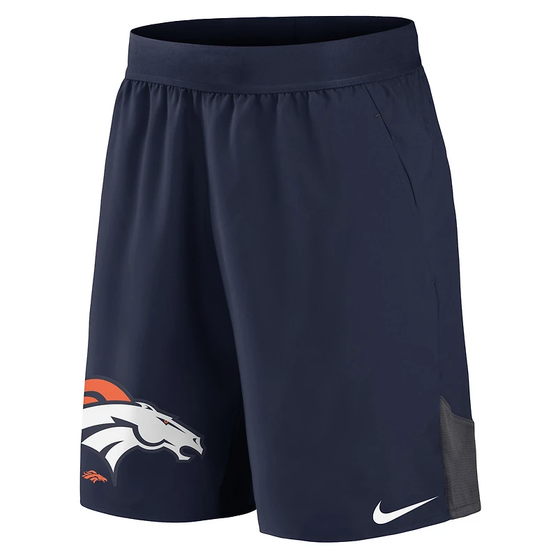 Short de l'équipe des Broncos Denver, bleu marine, Nike (homme)