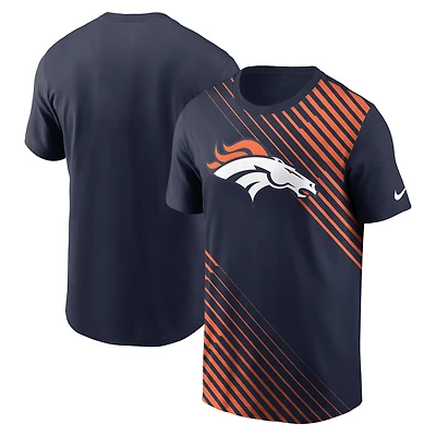 T-shirt Nike Denver Broncos Yard Line Fashion Asbury bleu marine pour homme