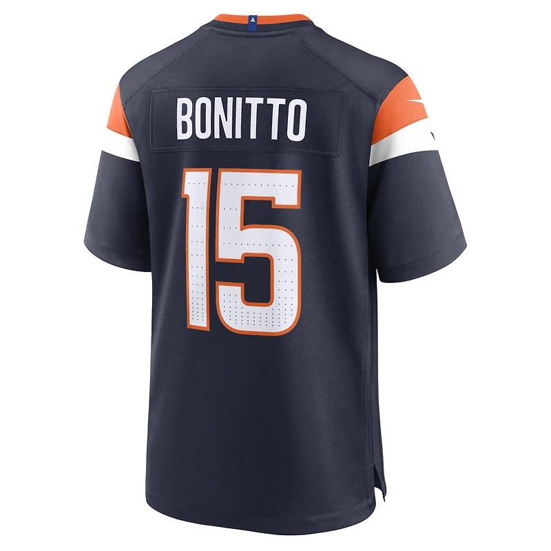 Maillot de match Nike Nik Bonitto orange des Broncos Denver pour homme