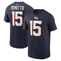 Men's Nike Nik Bonitto Orange Denver Broncos Player Name & Number T-Shirt