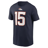 Men's Nike Nik Bonitto Navy Denver Broncos Player Name & Number T-Shirt