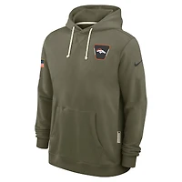 Men's Nike Olive Denver Broncos 2025 Salute to Service Sideline Standard Issue Dri-FIT Hoodie