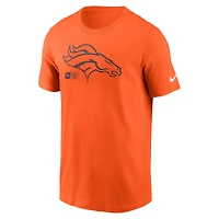 T-shirt essentiel Nike orange Denver Broncos délavé pour homme