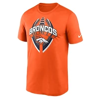 T-shirt Nike orange Denver Broncos Legend Icon Performance pour homme