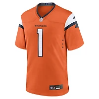 Men's Nike  Orange Denver Broncos #1 Dad Game Jersey