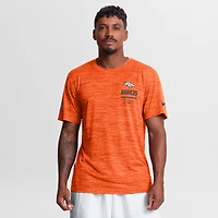 T-shirt Nike orange Denver Broncos Sideline Double Covered Dri-FIT Velocity pour homme