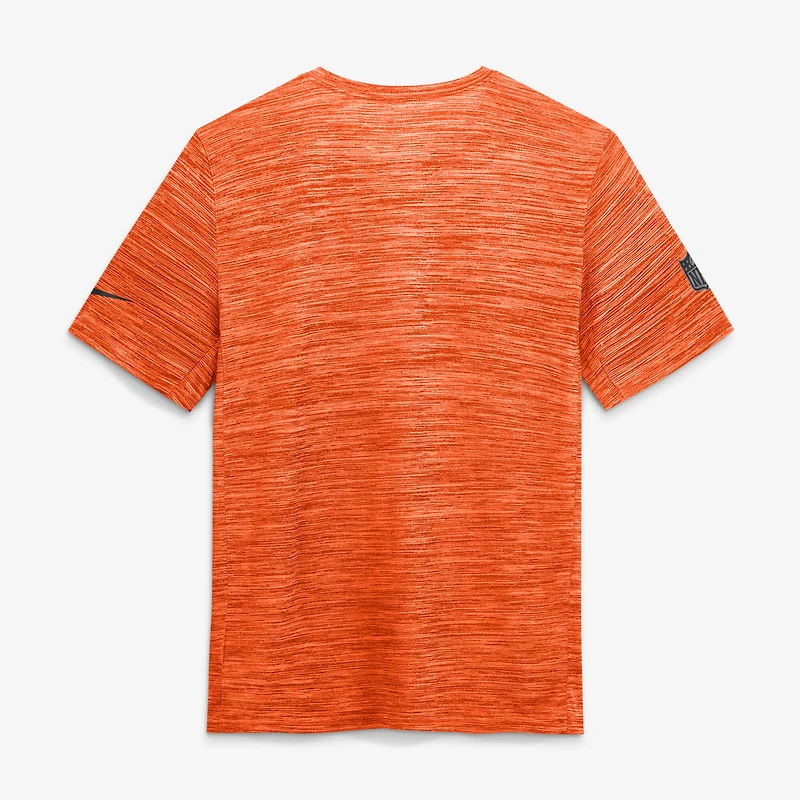 Men's Nike Orange Denver Broncos Sideline Double Covered Dri-FIT Velocity T-Shirt