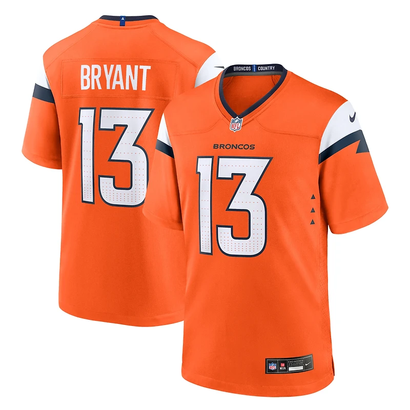 Men's Nike Pat Bryant Orange Denver Broncos Team Game Jersey
