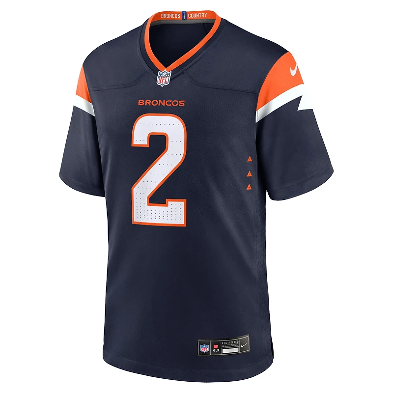 Men's Nike Patrick Surtain II Navy Denver Broncos Mile High Collection Alternate Game Jersey