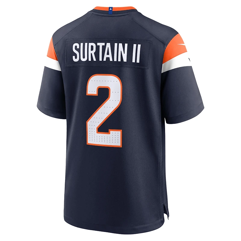 Men's Nike Patrick Surtain II Navy Denver Broncos Mile High Collection Alternate Game Jersey