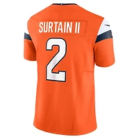 Men's Nike Patrick Surtain II Orange Denver Broncos Mile High Collection Vapor F.U.S.E. Limited Jersey