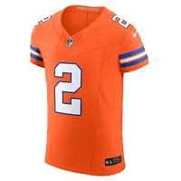 Men's Nike Patrick Surtain II Orange Denver Broncos Vapor F.U.S.E. Elite Jersey