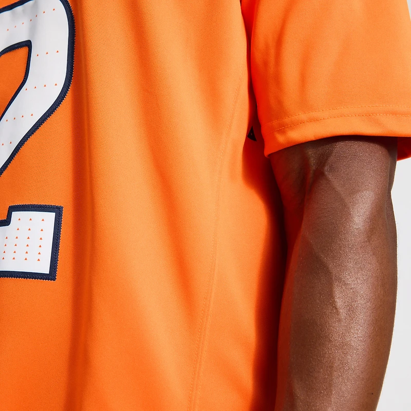 Men's Nike Patrick Surtain II Orange Denver Broncos Vapor F.U.S.E. Stitched Limited Jersey