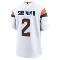 Men's Nike Patrick Surtain II White Denver Broncos Mile High Collection Game Jersey