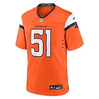 Men's Nike Que Robinson  Orange Denver Broncos Team Game Jersey