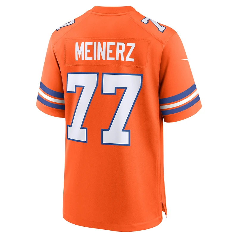 Men's Nike Quinn Meinerz Orange Denver Broncos Alternate Game Jersey