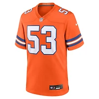 Maillot Nike Randy Gradishar orange pour homme, joueur retraité des Denver Broncos, match alternatif