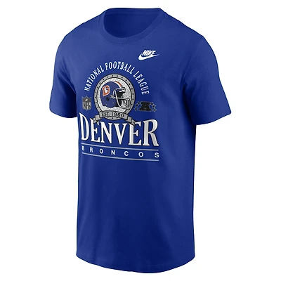 Men's Nike Royal Denver Broncos Rewind Essential T-Shirt