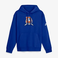 Men's Nike  Royal Denver Broncos Short Pass Rewind Club Fleece Hoodie