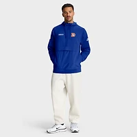Men's Nike Royal Denver Broncos Sideline Alt Pack Anorak Half-Zip Hoodie Jacket