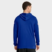 Sweat à capuche manches longues Nike Royal Denver Broncos Sideline Pass Accuracy Dri-FIT pour homme