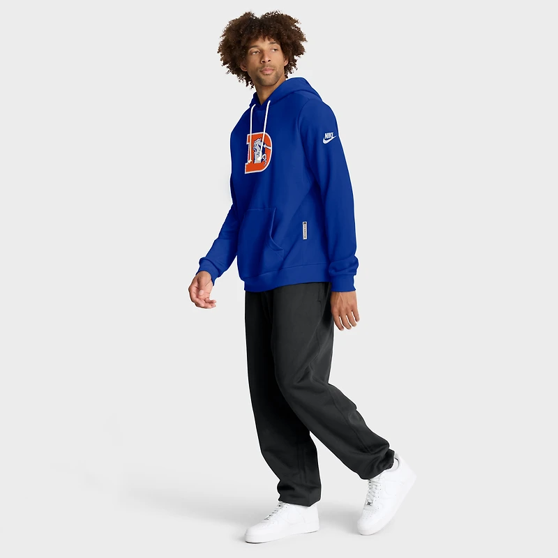 Sweat à capuche Nike Royal Denver Broncos Sideline Standard Issue Alt 2 Dri-FIT pour homme
