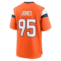 Men's Nike Sai'vion Jones  Orange Denver Broncos Team Game Jersey