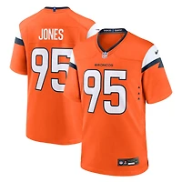 Maillot de match Nike Sai'vion Jones orange des Denver Broncos pour homme