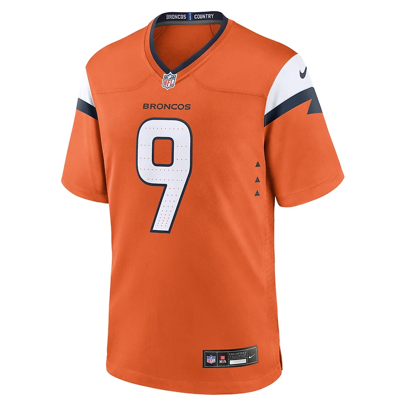 Men's Nike Talanoa Hufanga Orange Denver Broncos Team Game Jersey
