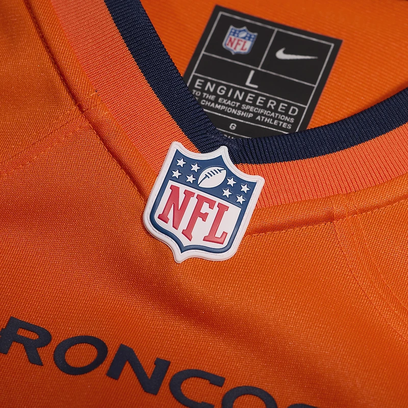 Men's Nike Talanoa Hufanga Orange Denver Broncos Team Game Jersey