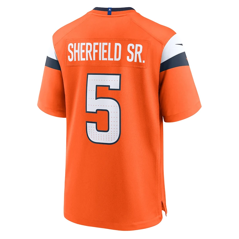Men's Nike Trent Sherfield Sr.  Orange Denver Broncos Team Game Jersey