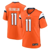 Men's Nike Troy Franklin  Orange Denver Broncos Team Game Jersey