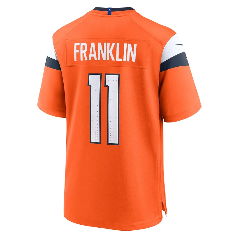 Maillot Nike Troy Franklin orange Denver Broncos Team Game pour homme
