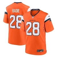 Maillot Nike Tyler Badie orange des Denver Broncos pour homme