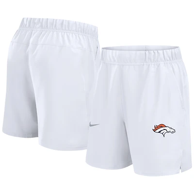 Men's Nike White Denver Broncos Blitz Victory Performance Shorts
