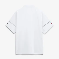 Men's Nike White Denver Broncos Sideline Short Sleeve Quarter-Zip Coaches Jacket