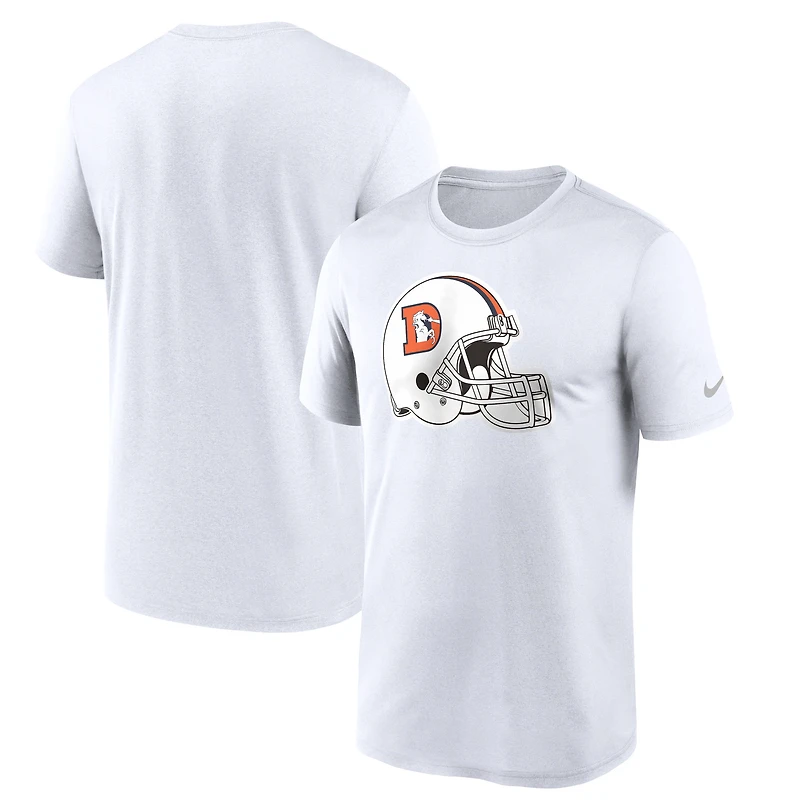 T-shirt Nike Denver Broncos Throwback pour homme, blanc