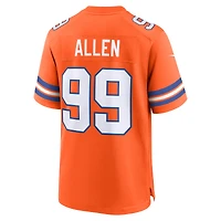 Men's Nike Zach Allen Orange Denver Broncos Alternate Game Jersey