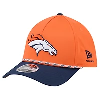Men's  Orange/Navy Denver Broncos Rope M-Crown A-Frame 39THIRTY Flex Hat
