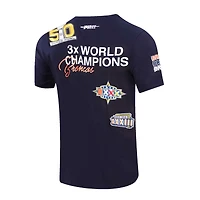 T-shirt de championnat des Denver Broncos Pro Standard pour hommes, bleu marine
