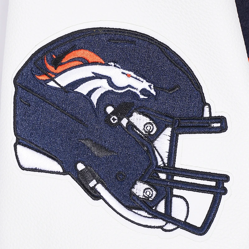 Men's Pro Standard  Navy Denver Broncos Classic Wool Varsity Full-Snap Jacket