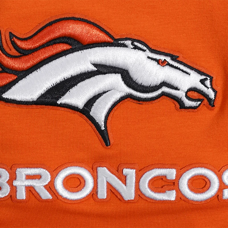 Men's Pro Standard Orange Denver Broncos Frozen Single Jersey T-Shirt